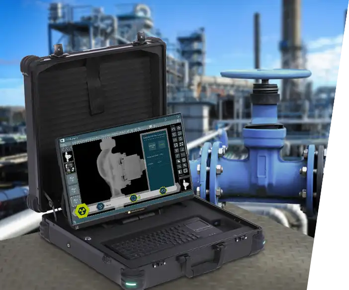 Leonardo DR mini 3 - leichtes tragbares Röntgensystem inkl. Röntgensoftware, Detektor und Zubehör für den NDT Bereich