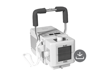 Portable battery-operated monoblock X-ray machine with high frequency technology