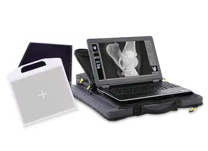 Lightweight, portable and digital X-ray system in a backpack