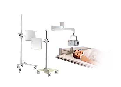 Trolley stands and cassette holder for digital X-ray