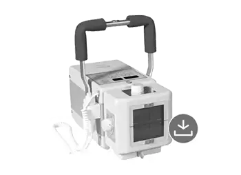 Portable battery-operated monoblock X-ray machine with high frequency technology