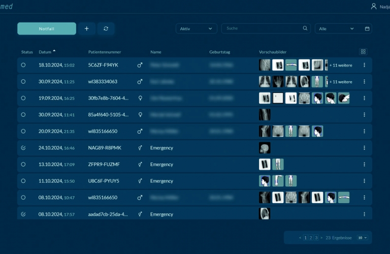 ORmed - Röntgensoftware Studienübersicht