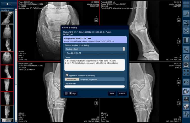 DICOM cloud ORCA screenshot – telemedicine and archiving of medical images, documents and findings