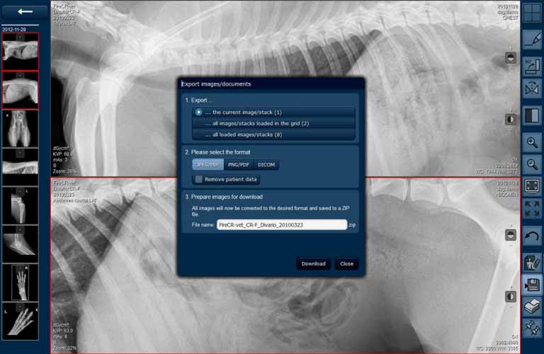 DICOM cloud ORCA screenshot – telemedicine and archiving of medical images, documents and findings