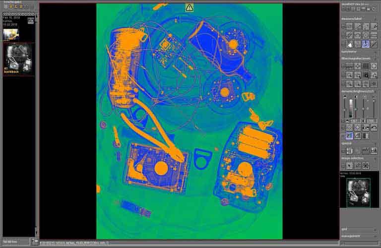 dicosPACS DICOS/DICOM Betrachtungssoftware mit zahlreichen Spezialfiltern (z. B . Pseudo- bzw. Falschfarben-Darstellung)