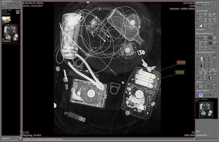 dicosPACS DICOS/DICOM Betrachtungssoftware mit Messwerkzeugen zum auswerten ihre Aufnahmen sowie intuitiven Bild-Beschriftungstools.