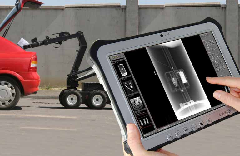 Digital image management for mobile X-ray equipment in the security sector (e. g. EOD/IOD)