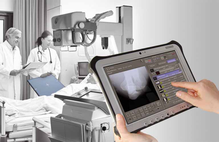 Acquisition and reporting software for static and dynamic X-ray images of X-ray detector (DR) and imaging plate (CR) systems 