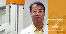 Amadeo S-DR bei Dr. Jose Y. Chua, Jr., Centro Médico Jecson en la ciudad de Tarlac, Filipinas